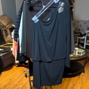 Nicole Miller Black One Shoulder Dress